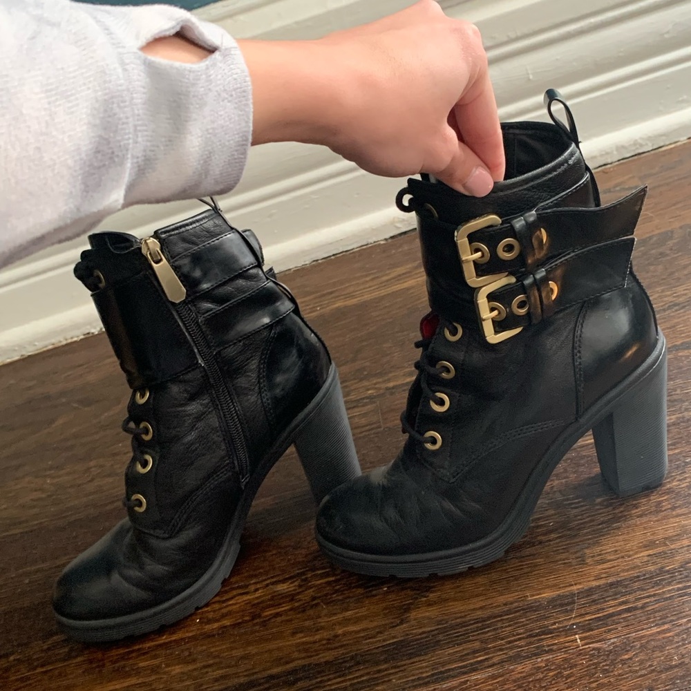 Heeled Combat Bootie